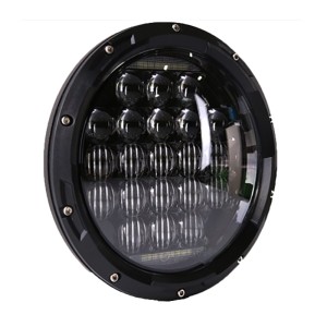 RP6610-1062B Black 7”LED Projector Halo Headlights for Harley Davidson Street Glide Accessories Road King Electra Glide Fat Boy Heritage Softail Deluxe Ultra Limited Classic