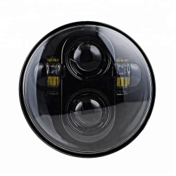 RP6610-1066B White DRL LED 5.75" Headlight for Harley Davidson Dyna Sportster Iron 883 1200 Low Rider XLH883 Super Glide Softail Custom XLH1200 Forty-Eight SuperLow Street 500 750