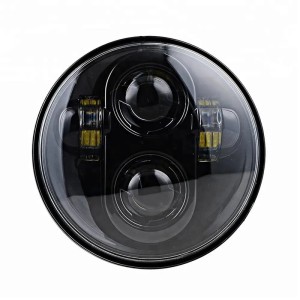 RP6610-1066B White DRL LED 5.75" Headlight for Harley Davidson Dyna Sportster Iron 883 1200 Low Rider XLH883 Super Glide Softail Custom XLH1200 Forty-Eight SuperLow Street 500 750