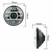 RP6610-1068 5.75" Headlight  With Rebreather for Harley Davidson Dyna Sportster Iron 883 1200 Low Rider XLH883 Super Glide Softail Custom XLH1200 Forty-Eight SuperLow Street 500 750