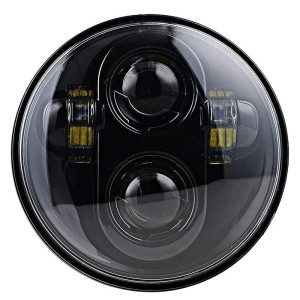 RP6610-1071B LED Projector Headlight for Harley Davidson Dyna Sportster Iron 883 1200 Low Rider XLH883 Super Glide Softail Custom XLH1200 Forty-Eight SuperLow Street 500 750