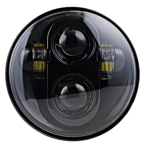 RP6610-1071B LED Projector Headlight for Harley Davidson Dyna Sportster Iron 883 1200 Low Rider XLH883 Super Glide Softail Custom XLH1200 Forty-Eight SuperLow Street 500 750