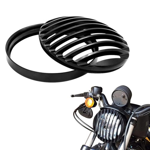 RP6610-3002B 7 Headlight Grill Cover for Harley Sportster XL 883 1200