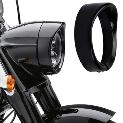 RP6610-3005 7  Headlight Visor for Harley Touring 1983-2013 (except Tour Glide and Road Glide) Harley Road King 1994-2013 Harley Trike models 2008-2013 Harley FLD 2012-2016 Harley Softail FL models 1986-later