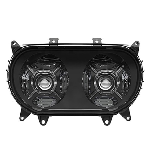 RP6610-4002B Motorcycle Dual LED Projector Daymaker Headlights Assembly for Harley Davidson Road Glide 1998-2013