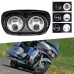 RP6610-4003 Motorcycle Dual LED Projector Daymaker Headlights Assembly for Harley Davidson Road Glide 1998-2013
