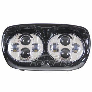 RP6610-4003 Motorcycle Dual LED Projector Daymaker Headlights Assembly for Harley Davidson Road Glide 1998-2013