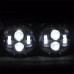 RP6610-4005 Chrome 5-3/4 LED Headlight 5.75'' Projector Daymaker Lamp for Harley Davidson Road Glide 1998-2013