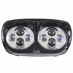 RP6610-4005 Chrome 5-3/4 LED Headlight 5.75'' Projector Daymaker Lamp for Harley Davidson Road Glide 1998-2013