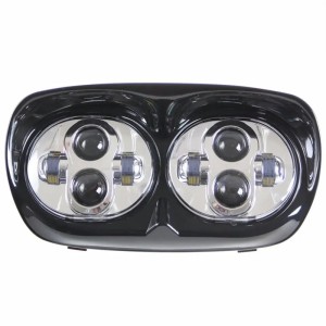 RP6610-4005 Chrome 5-3/4 LED Headlight 5.75'' Projector Daymaker Lamp for Harley Davidson Road Glide 1998-2013
