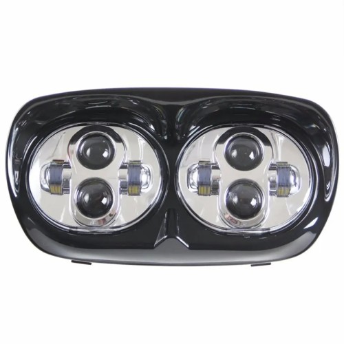 RP6610-4005 Chrome 5-3/4 LED Headlight 5.75'' Projector Daymaker Lamp for Harley Davidson Road Glide 1998-2013
