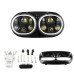 RP6610-4006 Motorcycle 5.75'' Dual LED Headlight 5 3/4" Front Headlight for Harley Davidson Road Glide 1998-2013
