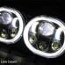 RP6610-4006 Motorcycle 5.75'' Dual LED Headlight 5 3/4" Front Headlight for Harley Davidson Road Glide 1998-2013