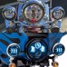 RP6620-1003 4.5 Passing Lamp With DRL Halo for Harley Davidson Touring Road King Ultra Classic Electra Street Glide Tri Cvo Heritage Fat Boy Softail