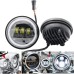 RP6620-1003 4.5 Passing Lamp With DRL Halo for Harley Davidson Touring Road King Ultra Classic Electra Street Glide Tri Cvo Heritage Fat Boy Softail