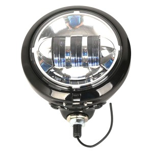 RP6620-1006 4.5 Black Passing Lamp in Black Bucket for Harley Davidson Touring Road King Ultra Classic Electra Street Glide Tri Cvo Heritage Fat Boy Softail