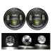 RP6620-1026 White DRL LED 4.5" Passing Lamp for Harley Davidson Touring Road King Ultra Classic Electra Street Glide Tri Cvo Heritage Fat Boy Softail