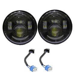 RP6620-1026 White DRL LED 4.5" Passing Lamp for Harley Davidson Touring Road King Ultra Classic Electra Street Glide Tri Cvo Heritage Fat Boy Softail