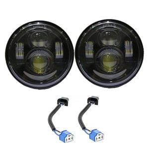 RP6620-1026 White DRL LED 4.5" Passing Lamp for Harley Davidson Touring Road King Ultra Classic Electra Street Glide Tri Cvo Heritage Fat Boy Softail