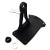 RP6630-1002B Lisence Plate with Light Black for Harley Davidson Custom Cruisers Choopers with 1" Or 3/4" Back Axle