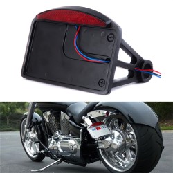 RP6630-1003 Motorcycle Mount License Plate Brake Tail Light Bracket for Harley Davidson Custom Cruisers Choopers with 1"