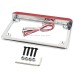RP6630-1005 4"'x7" Aluminum Universal Motorcycle LED License Plate Frame With LED Tail Brake Light for Harley Davidson