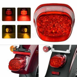 RP6630-2025 Motorcycle layback Tail Light with Turn Signal for Harley Dyna Road King Electra Glide Sportster Heritage Softail Fatboy Touring