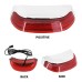 RP6630-4028 Motorcycle Crown Tail Running Brake Light Functional Lighting Tail Light for Harley Touring Road King Models 2014-Later Harley Electra Glide FLHT, Street Glide FLHX