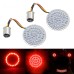 RP6640-1001RR 1157 Amber/red dual LED Rear Light Turn Signal Inserts for Harley Dyna Softail XL