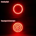 RP6640-1001RR 1157 Amber/red dual LED Rear Light Turn Signal Inserts for Harley Dyna Softail XL