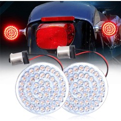RP6640-1002R 1156 Red LED Rear Light Turn Signal Inserts for Harley Dyna Softail XL