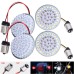 RP6640-1009 1156 White/Amber LED Rear Light Turn Signal Inserts for Harley Dyna Softail XL