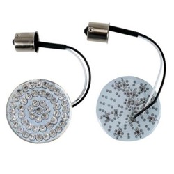 RP6640-1009 1156 White/Amber LED Rear Light Turn Signal Inserts for Harley Dyna Softail XL RP6640-1009 1156 White/Amber LED Rear Light Turn Signal Inserts for Harley Dyna Softail XL