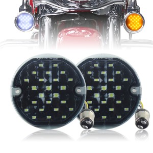 RP6640-1011WY Front 1157 base LED Turn Signals for Harley Davidson Softail/Road King/Ultra Classic/Road Glide/Ultra Limited/Electra Glide