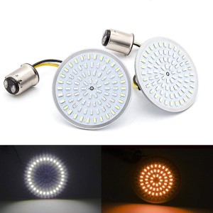RP6640-1013WY 2 LED Turn Signal Kit (Front (1157) LED Turn Signal for Harley Dyna Softail XL