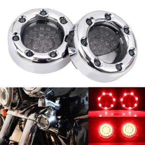 RP6640-1026 2 inch Rear 1157 Bullet Style Red LED Turn Signal Light for Harley Dyna Softail XL
