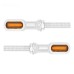 RP6640-1033 Motorcycle Mini LED Rear Turn Signals Indicators Running Blinker Amber Light For Harley Davidson HD Sportster Dyna Softail Touring