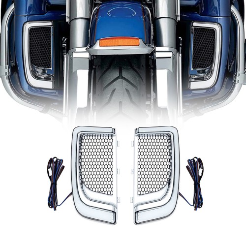 RP6640-2068 Tracer LED Lower Fairing Lower Grills Lights For Harley Touring Road King Models 2014-Later Harley Electra Glide FLHT, Street Glide FLHX, Ultra Limited FLHTK 2014-2024