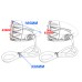 RP6640-2070 Motorcycle Parts LED Turn Signals Lights Front Indicator Light Flasher Lamp For Harley Davidson Touring models : street glide ,road king ,Electra Glide models ( Front Position )