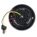 RP6640-2130 3-1/4 Flat LED 1157 Motorcycle Amber White with Fire Ring LED Turn Signal Light Inserts For Harley Davidson