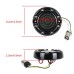 RP6640-2130 3-1/4 Flat LED 1157 Motorcycle Amber White with Fire Ring LED Turn Signal Light Inserts For Harley Davidson