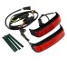 RP6640-3004 Saddlebag Housing Tail Run Brake Turn Light Lamp LED Lens For Harley Touring  2014-Later(except '23-later FLTRXSE,FLHXSE, '24 FLHX,FLTRX and FLTRXSTSE)