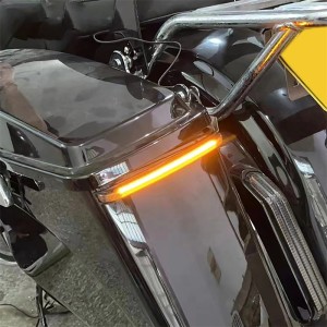 RP6640-3016K Motorcycle Saddlebag LED Flowing Brake Turn Signal Running Light Lamp For Harley Touring 1996-2013