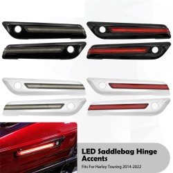 RP6640-3018 Motorcycle Saddlebag Latch LED Light Turn Signal Brake Run Accent Lamp For Harley Touring Models 2014-Later(except '23-later FLTRXSE,FLHXSE, '24 FLHX,FLTRX and FLTRXSTSE)
