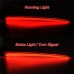 RP6640-3019 Motorcycle Smoke Rear Saddlebag Extended LED Red Run Brake Turn Signal Light For Harley Touring Models 2014-Later(except '23-later FLTRXSE,FLHXSE, '24 FLHX,FLTRX and FLTRXSTSE)