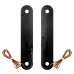 RP6640-5009 Motorcycle Front LED Flush Fork Turn Signal Light For Harley Touring With Batwing 1998-Up Models