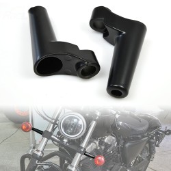 RP6640-6014 Chrome Front Turn Signal Mounts Relocation Aluminum Kit For Harley Sportsters 1988-up Harley FXD 1991-2005 (not FXDWG) Harley FXR 1988-1994 Harley Dyna models 1991-2005(except FXDWG and FXDXT).