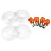RP6640-7001 Motorcycle Bulbs Turn Signal Light Case Lens Cover For Harley Davidson Road King Touring Models, FLST and FXRT 1986-2007