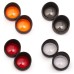 RP6640-7005 Motorcycle Turn Signal Light Blinker Lens Bezels Trim Ring Visor Cover For Harley Sportster XL Softail Dyna Touring FLHR FL