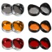 RP6640-7005 Motorcycle Turn Signal Light Blinker Lens Bezels Trim Ring Visor Cover For Harley Sportster XL Softail Dyna Touring FLHR FL